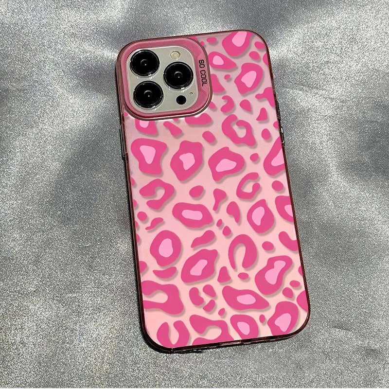 Samsung Galaxy S24 - Casing Telepon Motif Macan Tutul Merah