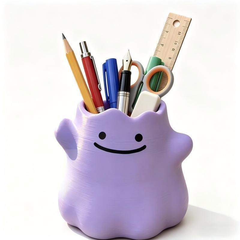 Case With Pencil Holder - Tempat Pensil Pokemon Ditto, Kotak Penyimpanan