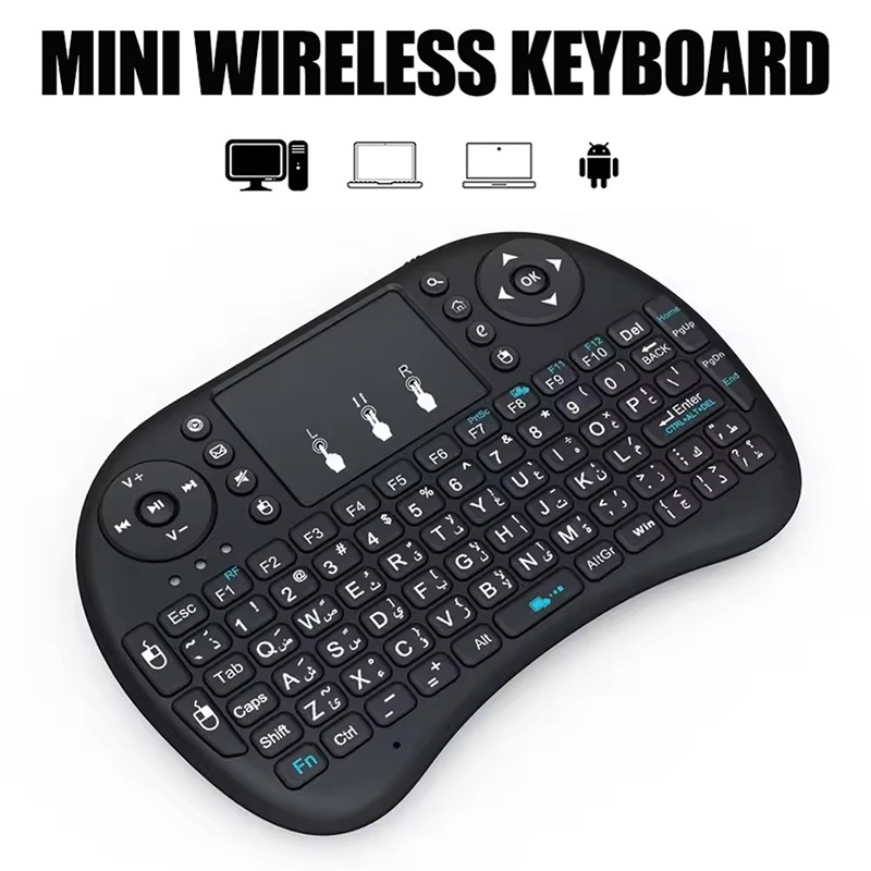 Windows Tablet Accessories - Keyboard Nirkabel Mini 2.4GHz Tanpa Lampu