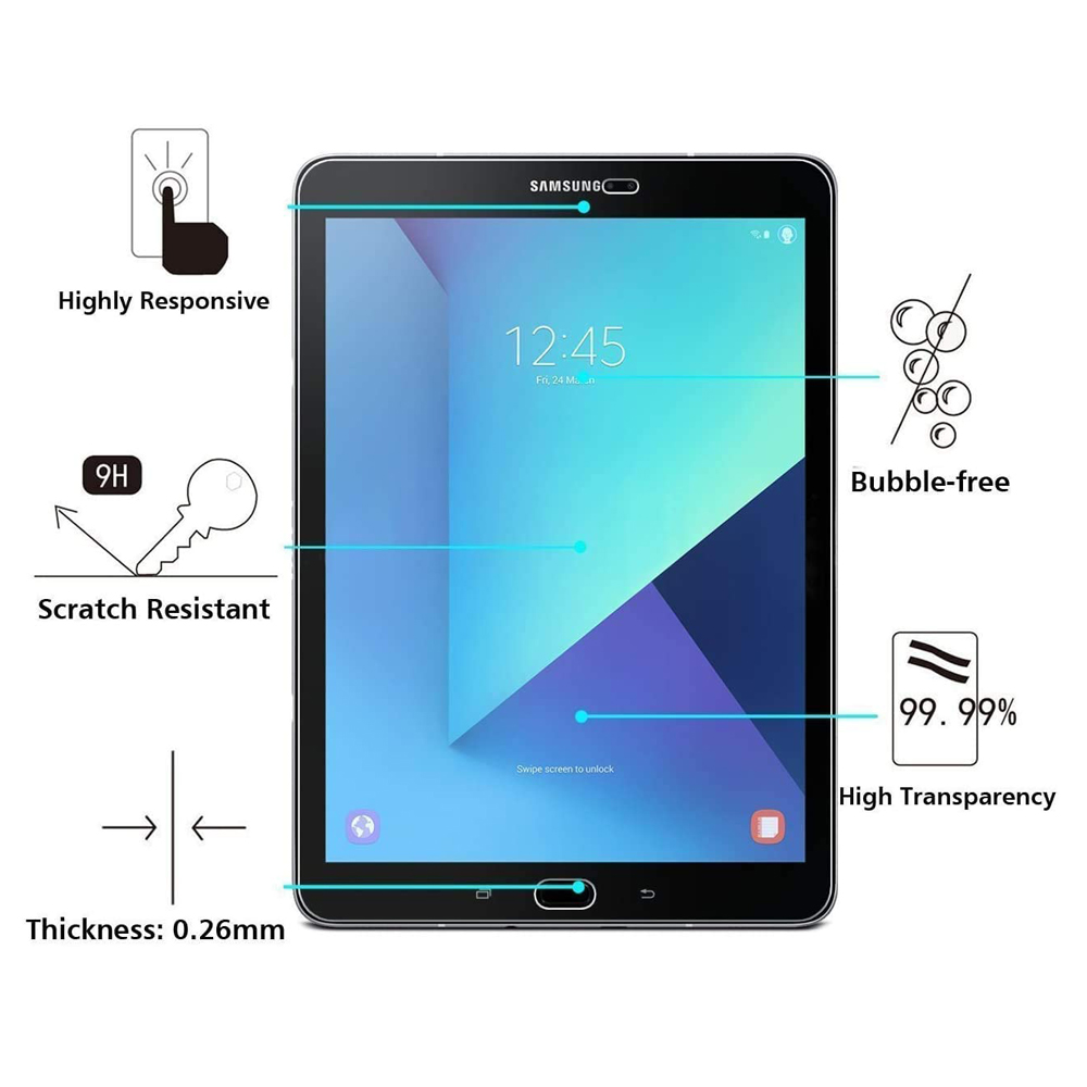 3 Buah Pelindung Layar Kaca Te - Galaxy Tablet Accessories ulasan dan harga