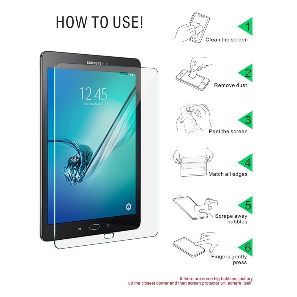 3 Buah Pelindung Layar Kaca Te - Galaxy Tablet Accessories ulasan dan harga