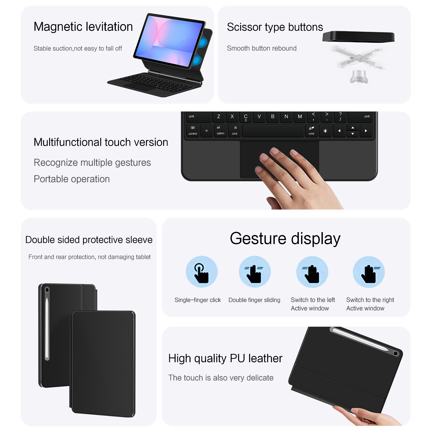 Magic Backlight Keyboard Folio - Galaxy Tablet Accessories ulasan dan harga
